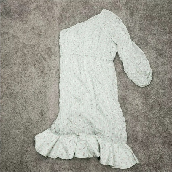 NWT HEMANT & NANDITA dress sana one shoulder NWT XL $358 - Picture 10 of 14